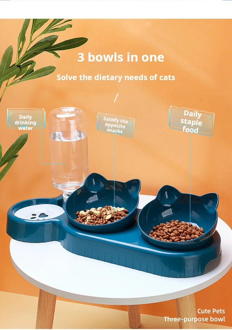 3-in-1 Cat Bowl