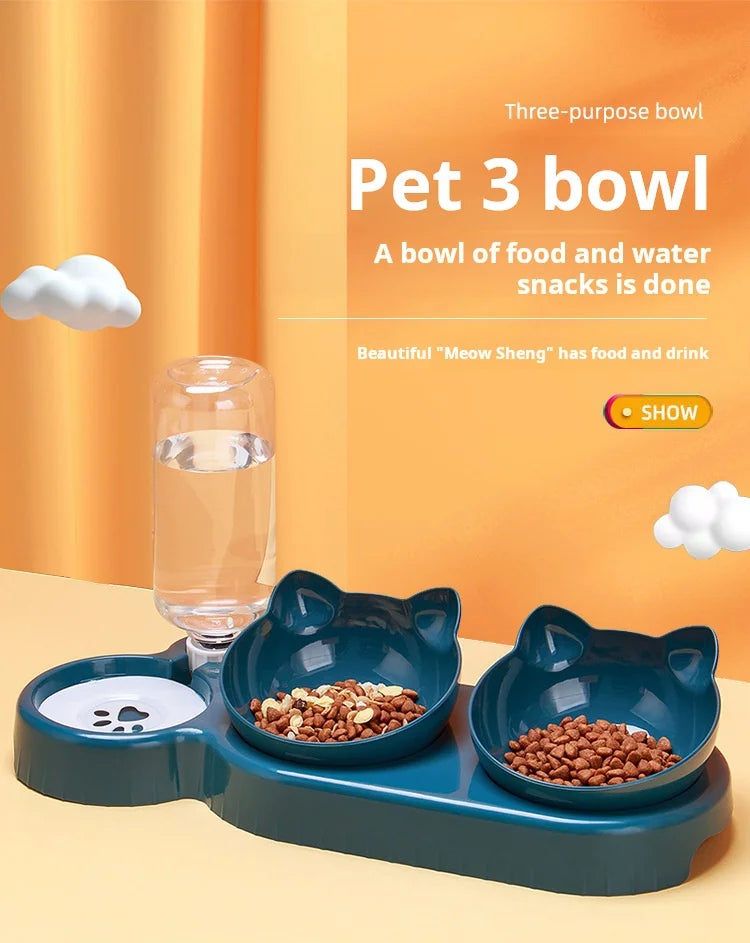 3-in-1 Cat Bowl